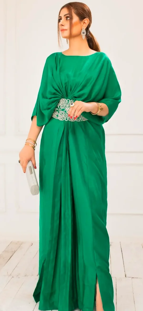 Pine green kaftan/ gown - Image 2